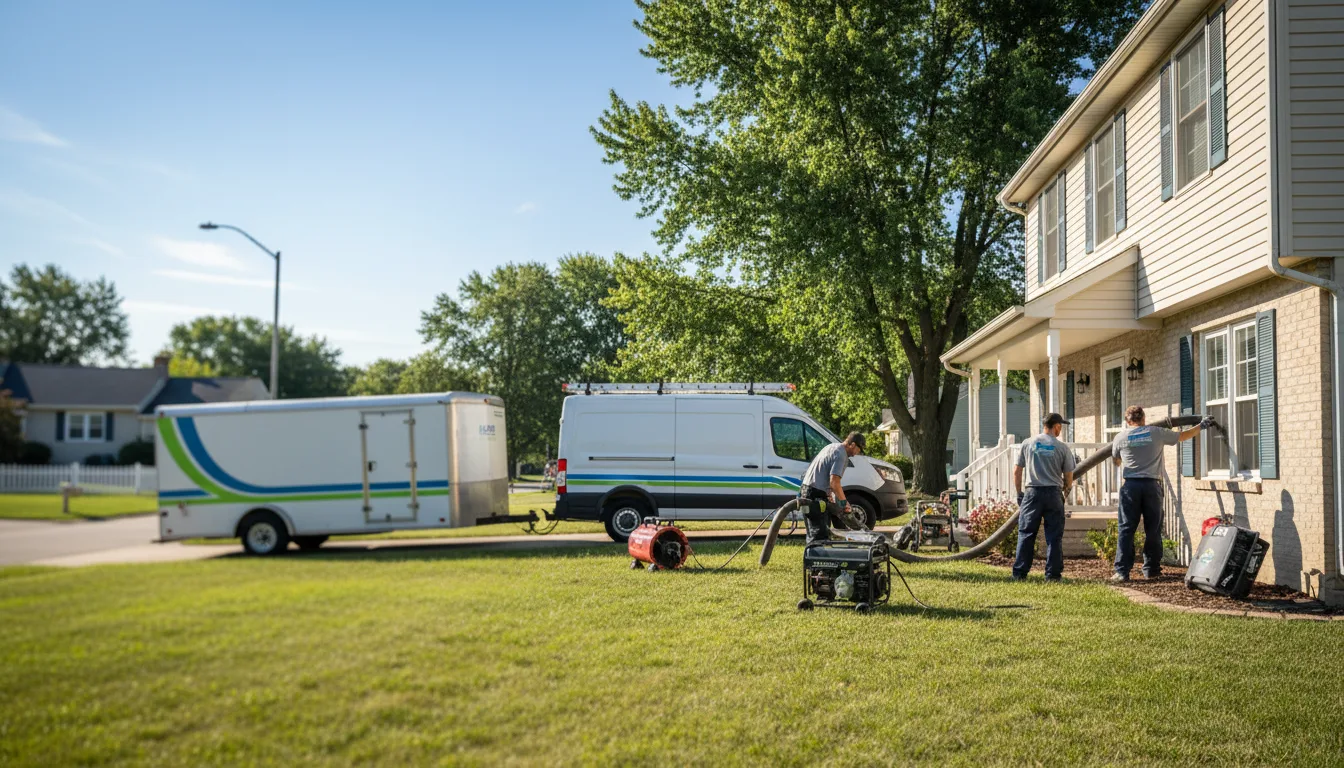 Flooded Basement Restoration And Cleanup With Repair in Spring Valley, IL near me
